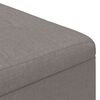 vidaXL Knopkruk met kussen Taupe 60 x 60 x 45 cm Stof