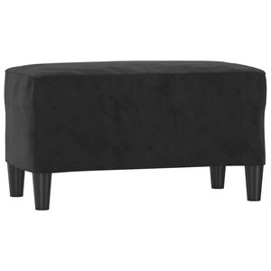 vidaXL Bankje 70x35x41 cm fluweel zwart