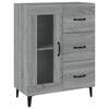 vidaXL Dressoir 69,5x34x90 cm bewerkt hout grijs sonoma eikenkleurig