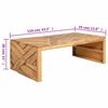 vidaXL Salontafel Erosion 110x35x38 cm massief teakhout