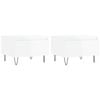 vidaXL Salontafels 2 st 50x46x35 cm bewerkt hout hoogglans wit