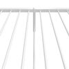 vidaXL Bedframe met hoofd- en voeteneinde metaal wit 90x200 cm