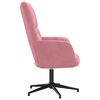 vidaXL Relaxstoel fluweel roze