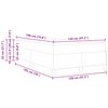 vidaXL Bedframe met matras Donkergrijs 120 x 190 cm Stof