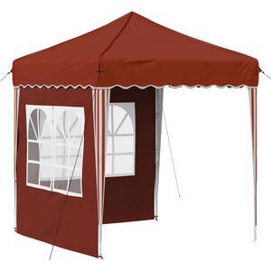 vidaXL Pop-up partytent 195 x 195 x 245 cm Terracotta Oxford Stof