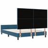 vidaXL Boxspringbed met hoofdeinde Donkerblauw 140 x 200 cm Fluweel