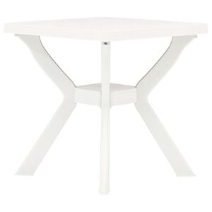 vidaXL Bistrotafel 70x70x72 cm kunststof wit