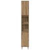 vidaXL Badkamermeubelset met plank 3 pcs Artisan Eiken Bewerkt hout