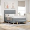vidaXL Boxspring bed met matras Lichtgrijs 140 x 200 cm Stof
