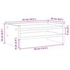 vidaXL Monitorstandaard 42x24x16 cm bewerkt hout gerookt eikenkleurig