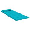 vidaXL Stoelkussens 4 st hoge rug oxford stof turquoise