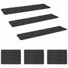 vidaXL Trapmatten 15 st 76 x 20 cm Donkergrijs Polyester Rechthoekig