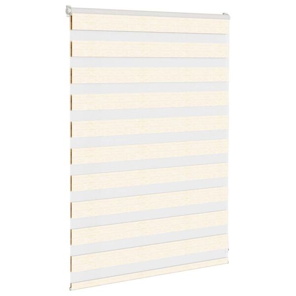 vidaXL Zebra rolgordijn 110x100 cm stofbreedte 105,9 cm marmerbeige