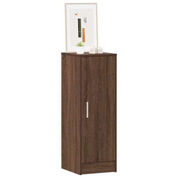 vidaXL Schoenenkast 32x35x92 cm bewerkt hout bruin eikenkleur