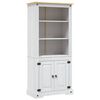 vidaXL Wandkast 80x40x170 cm Mexicaans grenenhout Corona-stijl wit