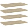 vidaXL Wandschappen 4 st 40x20x1,5 cm bewerkt hout sonoma eikenkleurig