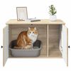 vidaXL Kattenhuis Sonoma 85 x 55 x 50,5 cm Bewerkt hout