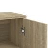 vidaXL Dressoir 60x31x84 cm bewerkt hout sonoma eikenkleurig