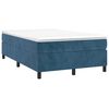 vidaXL Boxspring bed 120x200 cm fluweel donkerblauw