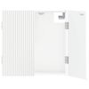vidaXL Dartbord Kabinet ARNHEM Hoogglans Wit 52,5 x 10,5 x 53,5 cm