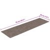vidaXL Trapmatten zelfklevend 30 stuks 76x20 cm beige rechthoekig