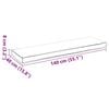 vidaXL Palletkussen voor bank Bladpatroon 140 x 40 x 8 cm Oxford stof
