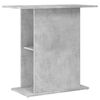 vidaXL Aquariumstandaard 75x36x72,5 cm bewerkt hout betongrijs