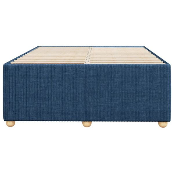 vidaXL Bedframe zonder matras 120x200 cm stof blauw