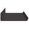 vidaXL Drijvende plank 4 pcs Zwart 60 x 8,5 x 2,5 cm Staal