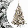 vidaXL Kunstkerstboom met kerstbal 120 cm 150 LED's Warmwit