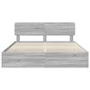 vidaXL Bedframe met lade Grijze Sonoma 180 x 200 cm Geconstrueerd hout