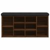 vidaXL Schoenenbank 102x32x50 cm bewerkt hout bruin eikenkleur