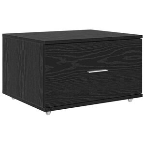 vidaXL Ladenkast 55 x 45 x 31 cm Zwart Eiken