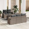vidaXL Tuin Sofa Set Grijs 55 x 55 x 37 cm poly rattan