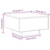 vidaXL Salontafel Artisan Eiken 55 x 55 x 31 cm