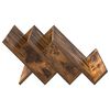 vidaXL Tijdschrift Rek Gerookt eiken 65 x 53 x 28,5 cm Bewerkt hout