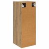 vidaXL Wandkast Artisan Eiken 34,5 x 34 x 90 cm Bewerkt hout