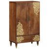 vidaXL Hoge kast Bruin 60 x 33 x 100 cm Massief Mango Hout