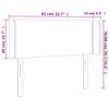 vidaXL Hoofdbord met randen 83x16x78/88 cm fluweel donkergroen