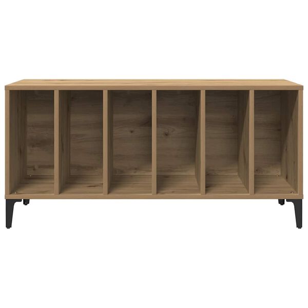 vidaXL Platenkast 100x38x48 cm bewerkt hout artisanaal eikenkleur