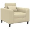 vidaXL Fauteuil Cr&egrave;mekleurig Kunstleer
