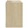 vidaXL Wandschappen kubus 4 st 22x15x22 cm sonoma eikenkleurig