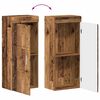 vidaXL Badkamer wandkast TULUM Oudhout 37 x 24,5 x 86 cm Bewerkt hout