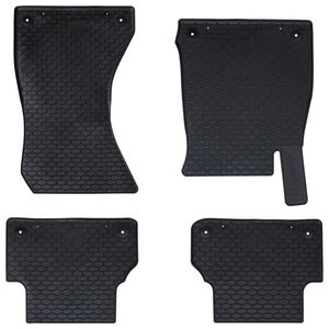 vidaXL Autobodemmat 4 pcs Zwart geschikt voor Audi A4 B9 2015-2024