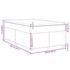 vidaXL Boxspring met matras stof zwart 120x200 cm