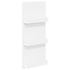 vidaXL Tijdschrift Rek met plank Wit 43 x 11 x 102 cm Bewerkt hout