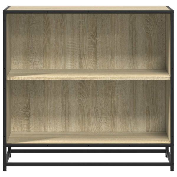 vidaXL Boekenkast 80,5x35x76 cm bewerkt hout sonoma eikenkleurig