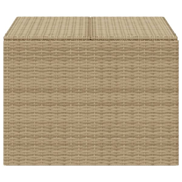 vidaXL Tuinbox 291 L poly rattan gemengd beige