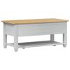 vidaXL Salontafel met lade Wit 100 x 48 x 45 cm Massief grenenhout