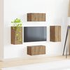 vidaXL Tv-meubelset 4 pcs Artisan Eiken Bewerkt hout